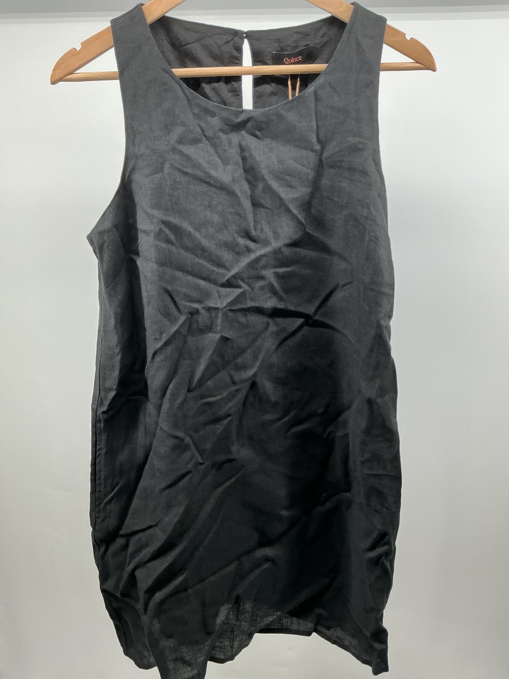 100% European Linen Tank Mini Dress